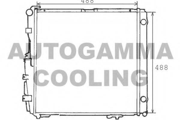AUTOGAMMA 100558 Радиатор, охлаждение двигателя