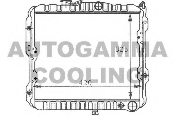 AUTOGAMMA 100567 Радиатор, охлаждение двигателя