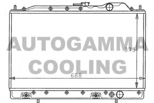 AUTOGAMMA 100586 Радиатор, охлаждение двигателя