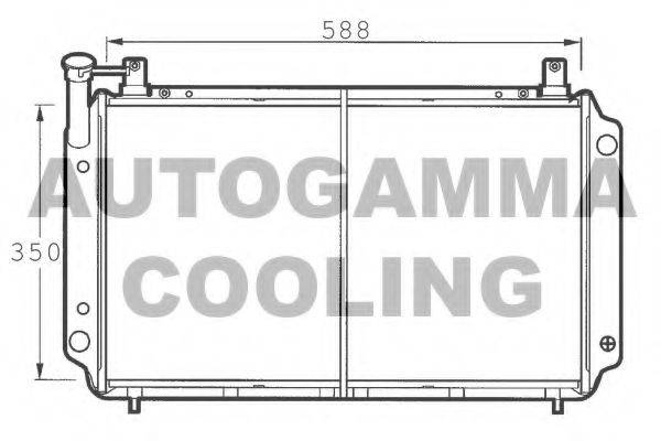 AUTOGAMMA 100644 Радиатор, охлаждение двигателя