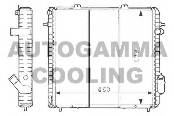AUTOGAMMA 100895 Радиатор, охлаждение двигателя