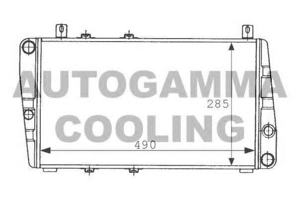 AUTOGAMMA 100967 Радиатор, охлаждение двигателя