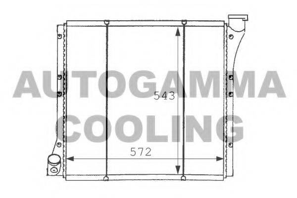 AUTOGAMMA 101063 Радиатор, охлаждение двигателя