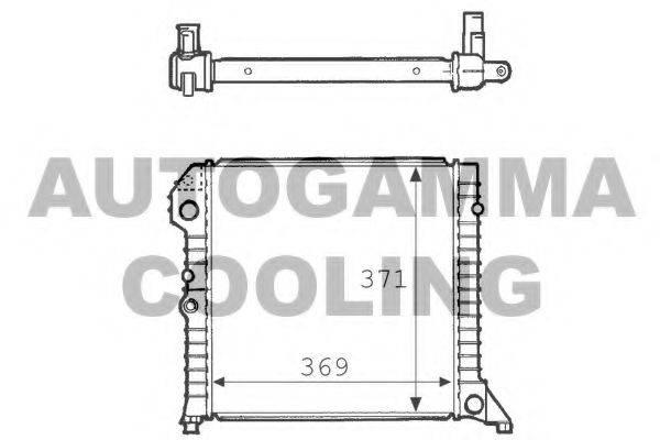 AUTOGAMMA 101105 Радиатор, охлаждение двигателя