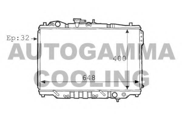 AUTOGAMMA 101131 Радиатор, охлаждение двигателя