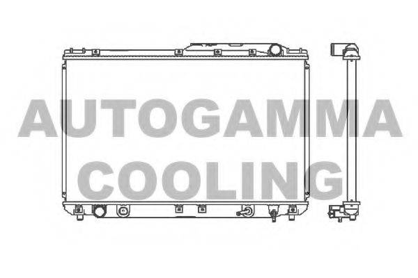 AUTOGAMMA 101136 Радиатор, охлаждение двигателя