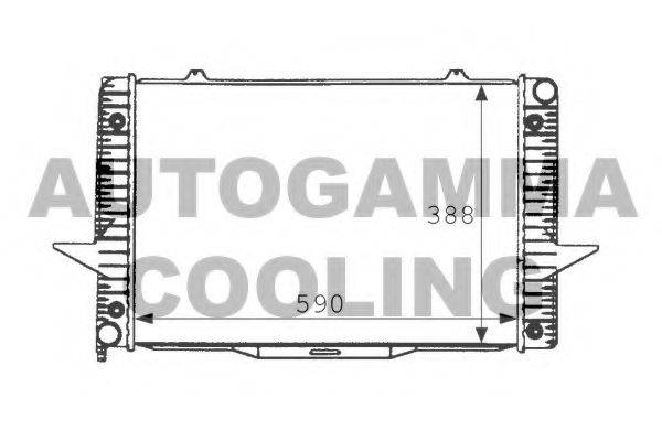 AUTOGAMMA 101280 Радиатор, охлаждение двигателя