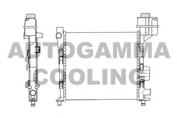 AUTOGAMMA 101358 Радиатор, охлаждение двигателя