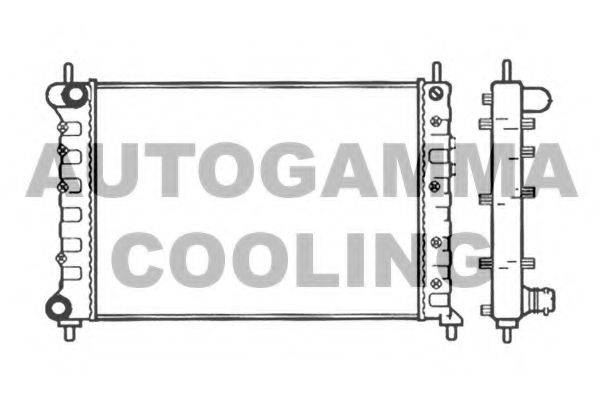 AUTOGAMMA 101399 Радиатор, охлаждение двигателя