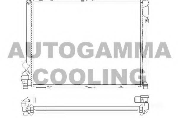 AUTOGAMMA 101406 Радиатор, охлаждение двигателя