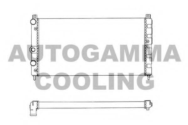 AUTOGAMMA 101445 Радиатор, охлаждение двигателя