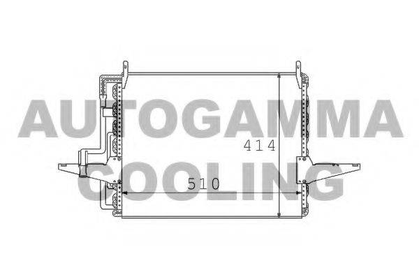 AUTOGAMMA 101562 Конденсатор, кондиционер