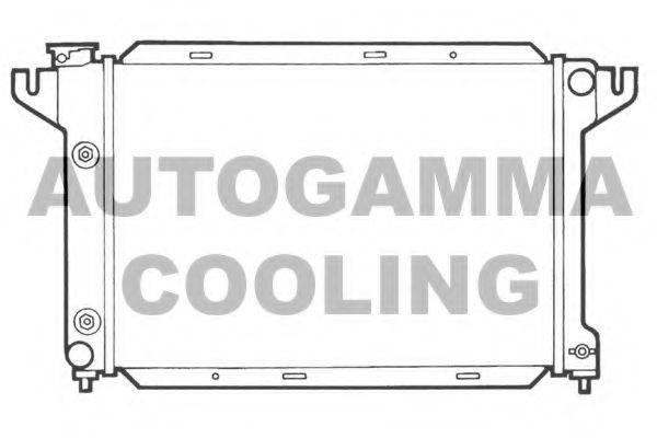 AUTOGAMMA 101986 Радиатор, охлаждение двигателя