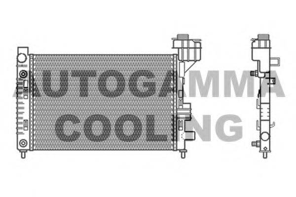 AUTOGAMMA 102000 Радиатор, охлаждение двигателя