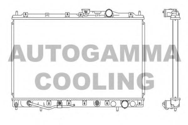 AUTOGAMMA 102175 Радиатор, охлаждение двигателя