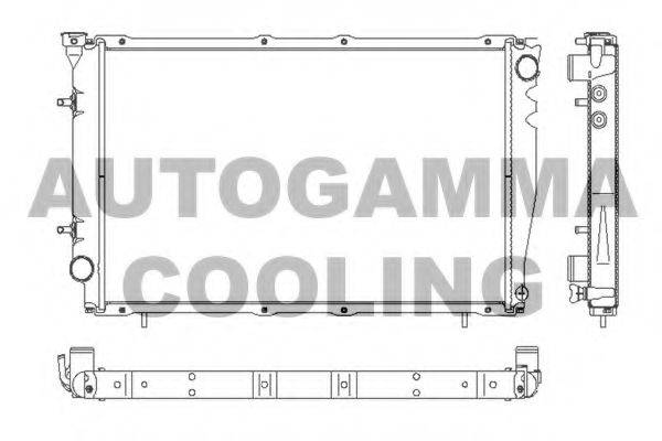 AUTOGAMMA 102317 Радиатор, охлаждение двигателя