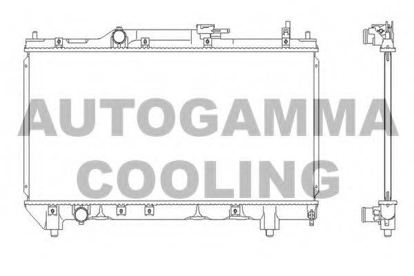 AUTOGAMMA 102347 Радиатор, охлаждение двигателя