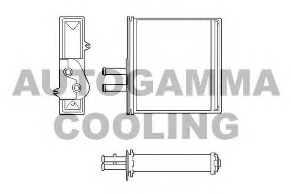 AUTOGAMMA 102428 Теплообменник, отопление салона