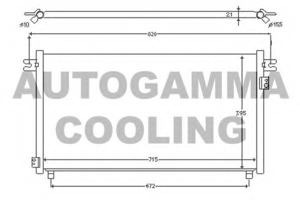 AUTOGAMMA 102724 Конденсатор, кондиционер