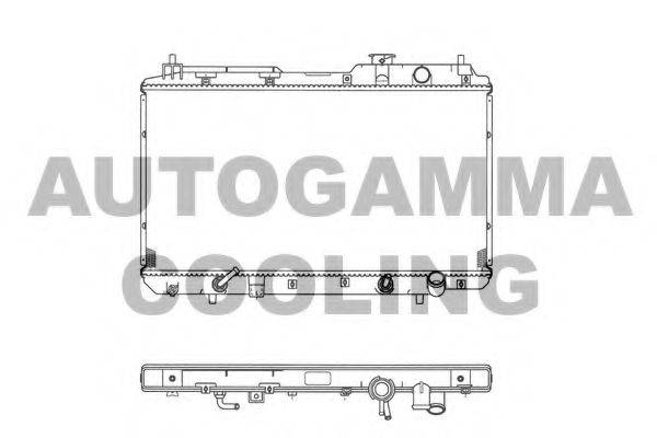 AUTOGAMMA 102854 Радиатор, охлаждение двигателя