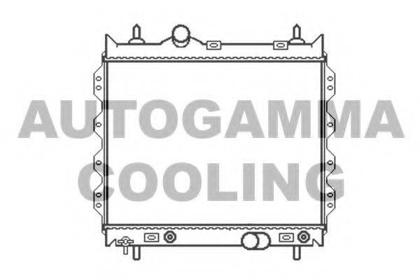 AUTOGAMMA 102861 Радиатор, охлаждение двигателя