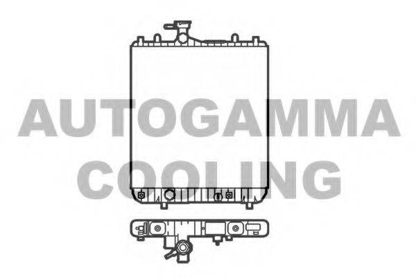 AUTOGAMMA 102870 Радиатор, охлаждение двигателя