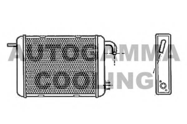 AUTOGAMMA 103001 Теплообменник, отопление салона