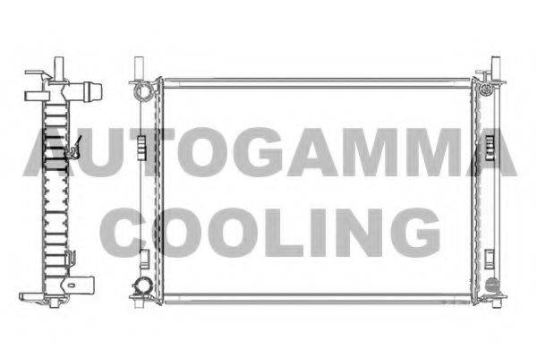 AUTOGAMMA 103417 Радиатор, охлаждение двигателя