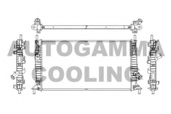 AUTOGAMMA 103421 Радиатор, охлаждение двигателя
