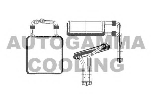 AUTOGAMMA 103457 Теплообменник, отопление салона