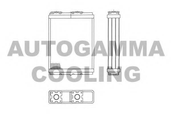 AUTOGAMMA 103510 Теплообменник, отопление салона