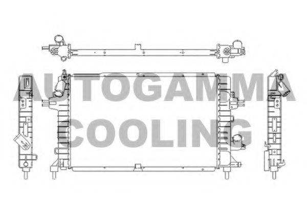 AUTOGAMMA 103631 Радиатор, охлаждение двигателя