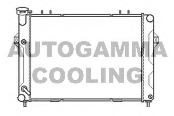 AUTOGAMMA 103665 Радиатор, охлаждение двигателя