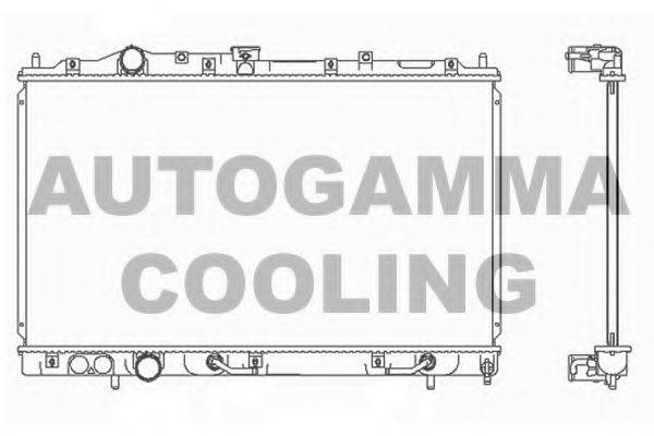 AUTOGAMMA 103958 Радиатор, охлаждение двигателя