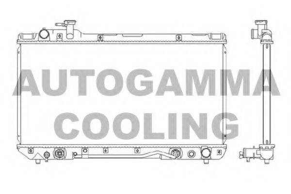 AUTOGAMMA 104000 Радиатор, охлаждение двигателя