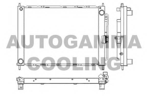AUTOGAMMA 104017B Радиатор, охлаждение двигателя