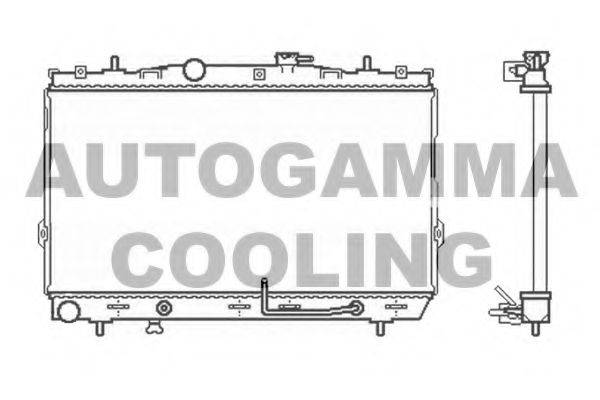 AUTOGAMMA 104084 Радиатор, охлаждение двигателя