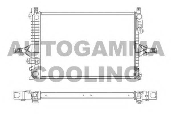 AUTOGAMMA 104207 Радиатор, охлаждение двигателя
