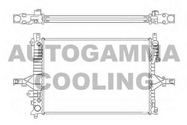 AUTOGAMMA 104208 Радиатор, охлаждение двигателя