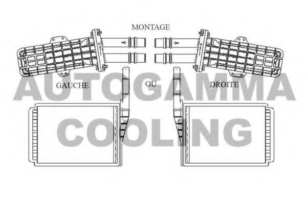 AUTOGAMMA 104214 Теплообменник, отопление салона