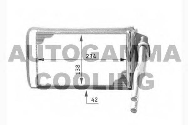 AUTOGAMMA 104326 Теплообменник, отопление салона
