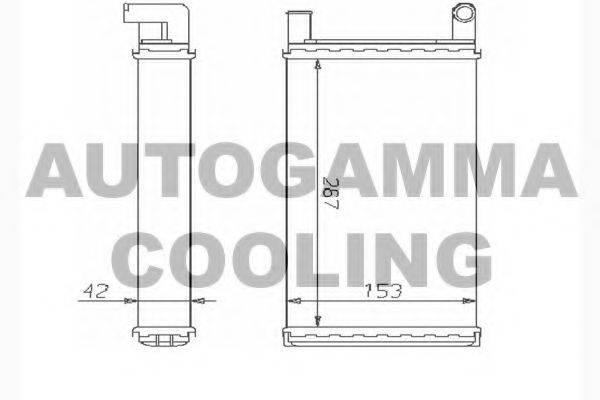 AUTOGAMMA 104351 Теплообменник, отопление салона