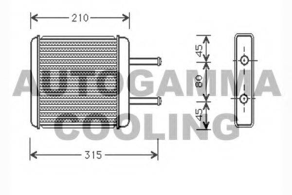AUTOGAMMA 104387 Теплообменник, отопление салона