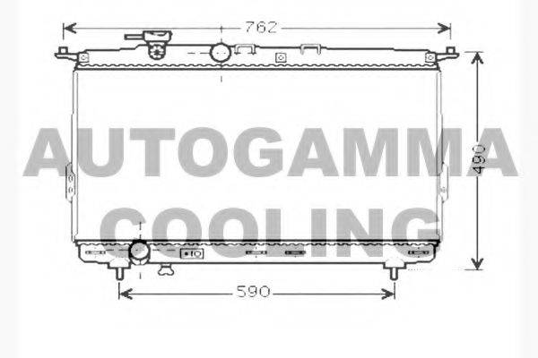 AUTOGAMMA 104520 Радиатор, охлаждение двигателя