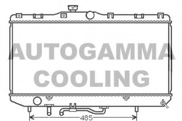 AUTOGAMMA 104568 Радиатор, охлаждение двигателя