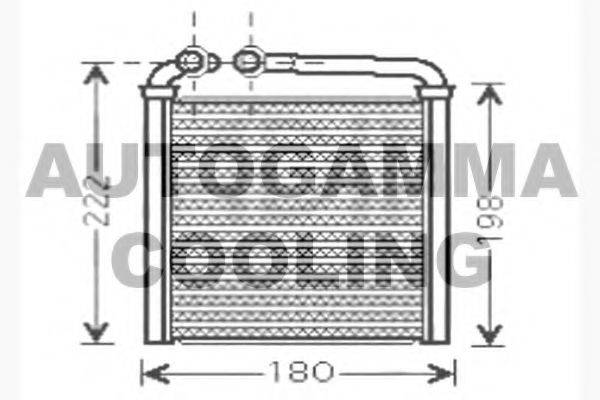 AUTOGAMMA 104609 Теплообменник, отопление салона