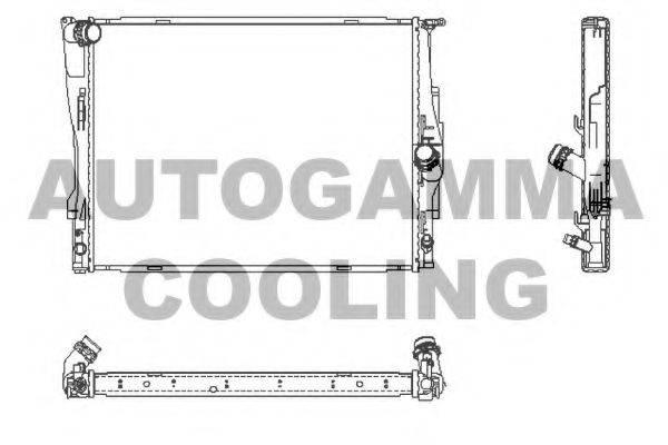 AUTOGAMMA 104627 Радиатор, охлаждение двигателя