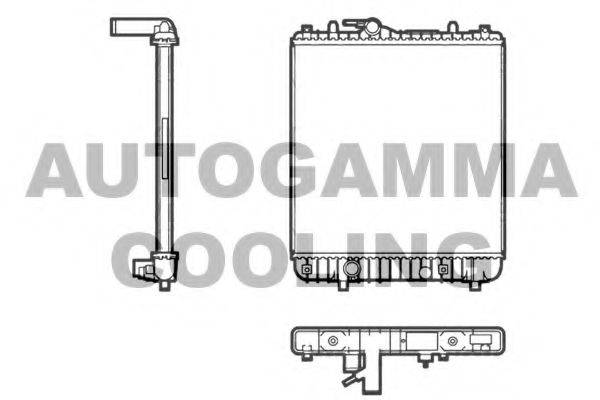 AUTOGAMMA 104864 Радиатор, охлаждение двигателя