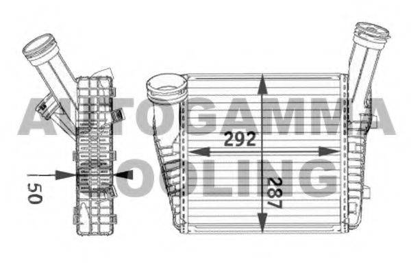 AUTOGAMMA 104892 Интеркулер