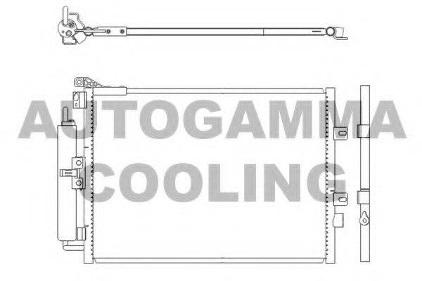 AUTOGAMMA 104916 Конденсатор, кондиционер